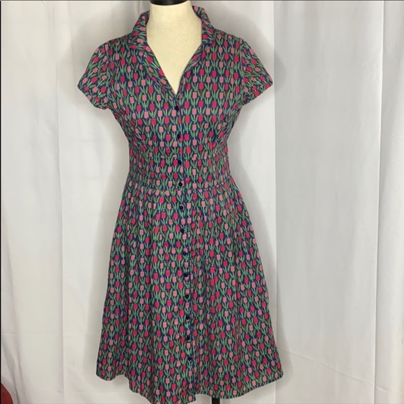 SeaSalt Dresses Seasalt Lottie Dress Tulips Marine Sz Poshmark